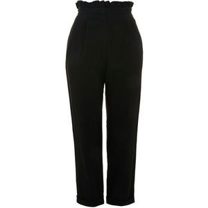 Topshop ruffled high waisted trousers